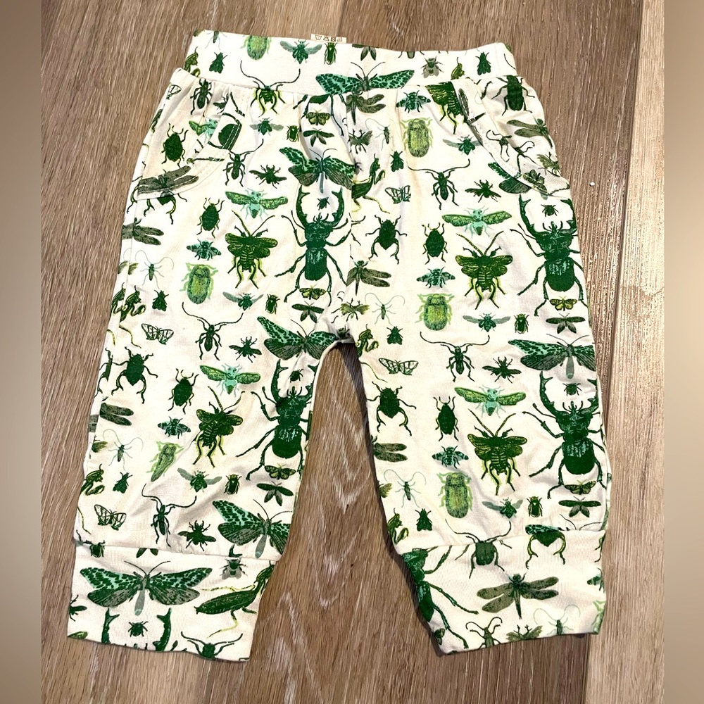 Kate Quinn The Woods Green Bugs Cuffed Pocket Jogger 12-18 months